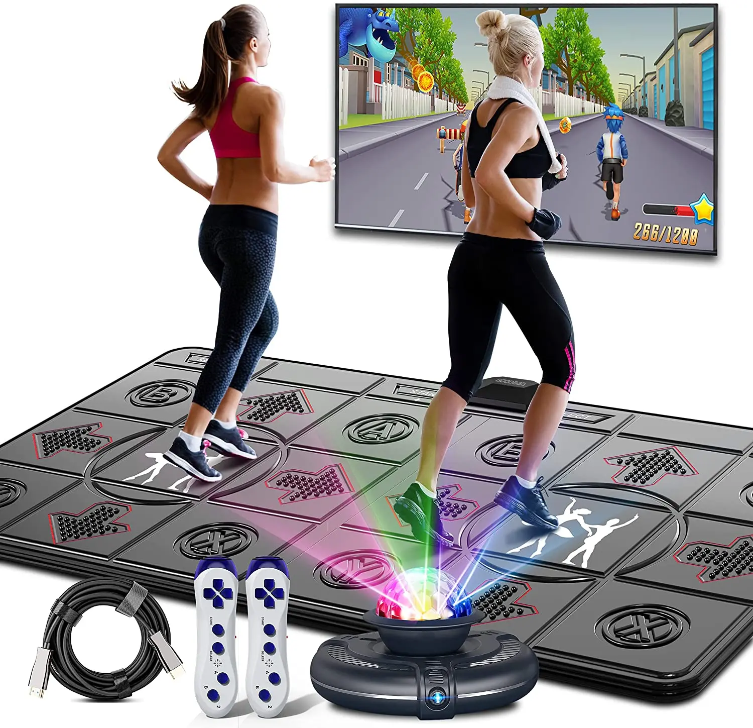 Yoga Fitness Tva - Matras Dansa Ganda Nirkabel untuk TV