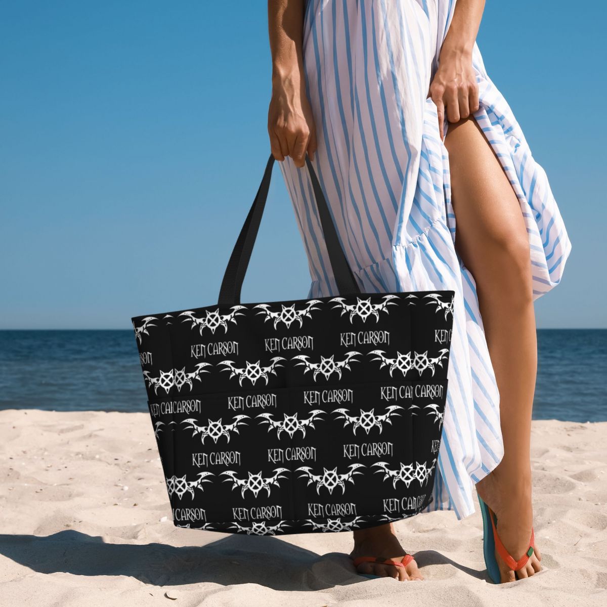 Yoga Fitness Merch - Tas Tote Pantai Rapper Ken Carson