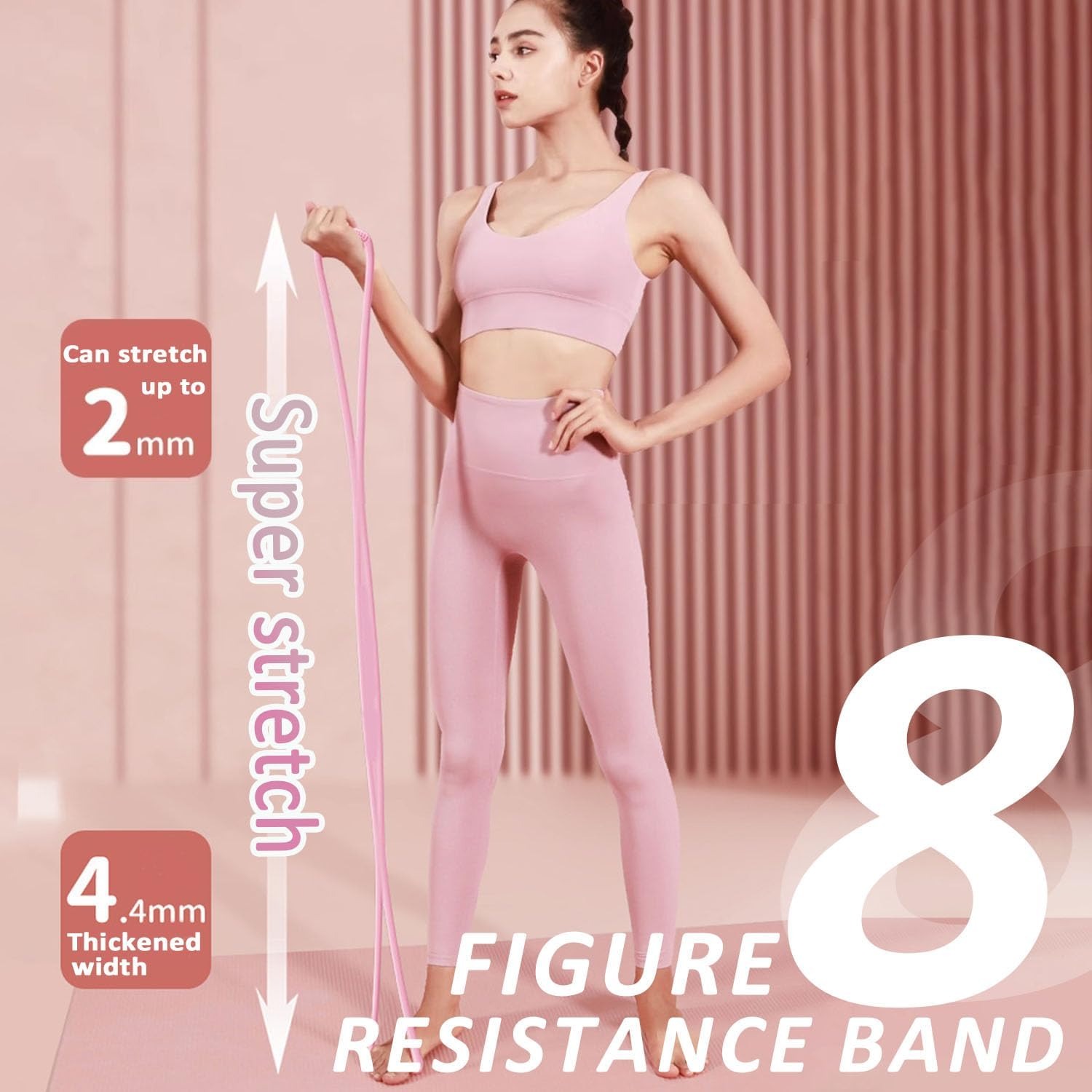 Pita Resistensi Yoga Bentuk An - Figure 8 Resistance Band ulasan dan harga