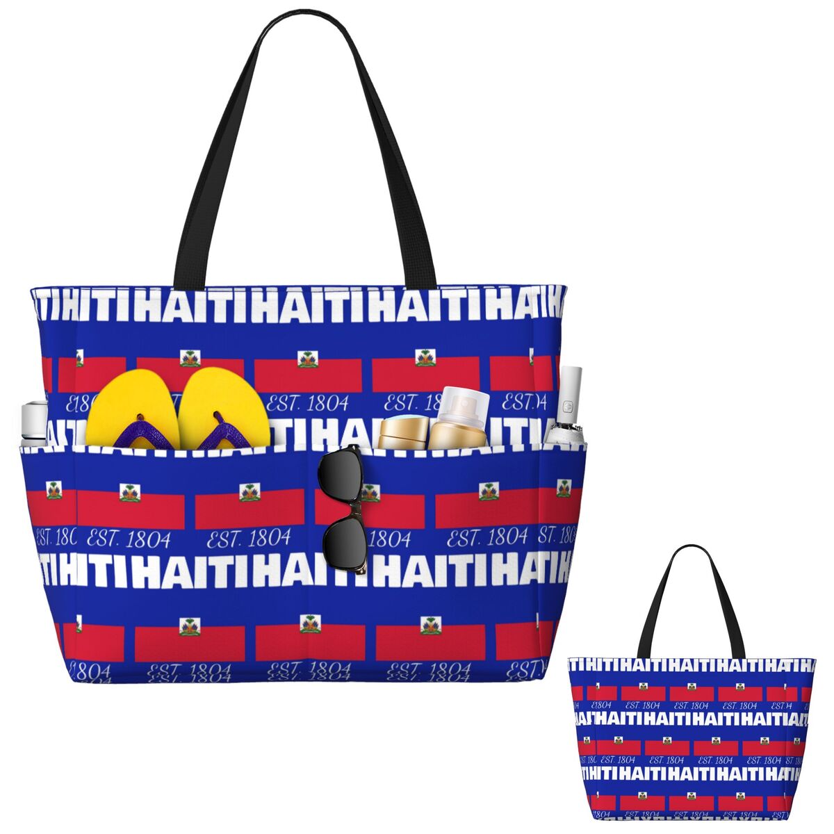 Haiti EST. 1804 Tas Tote Panta - Yoga Fitness Merch ulasan dan harga