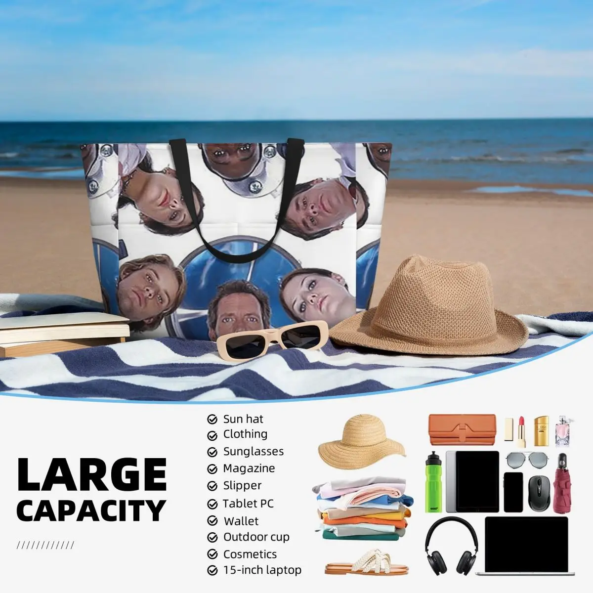 Tas Tote Pantai House MD TV Sh - Yoga Fitness Tva ulasan dan harga