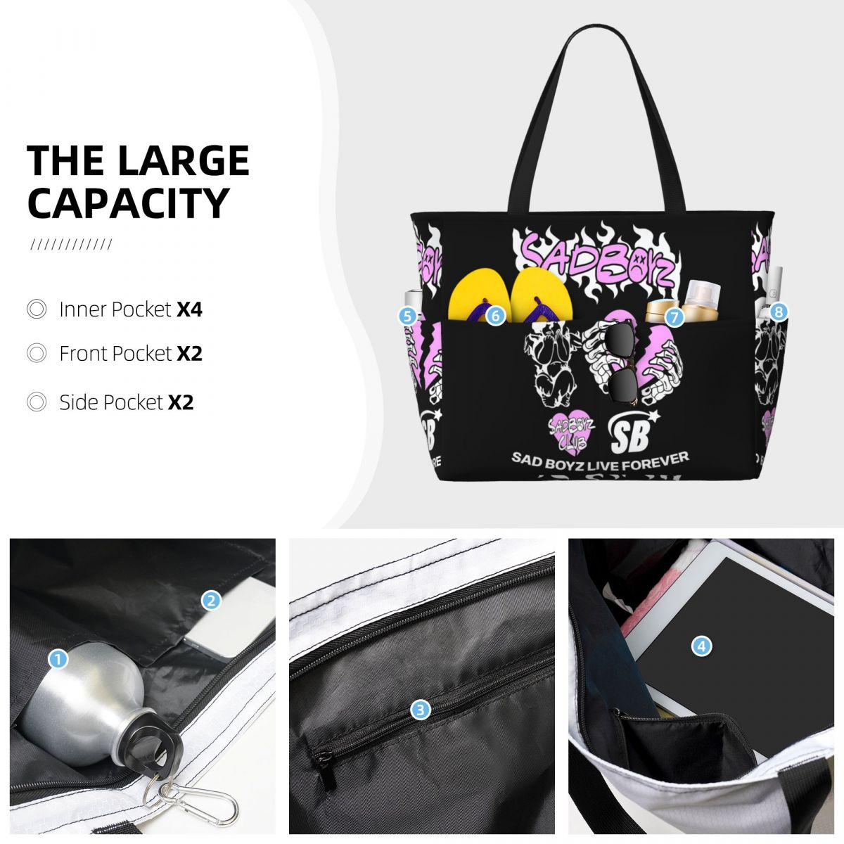 Tas Tote Pantai Junior H Merch - Yoga Fitness Merch ulasan dan harga