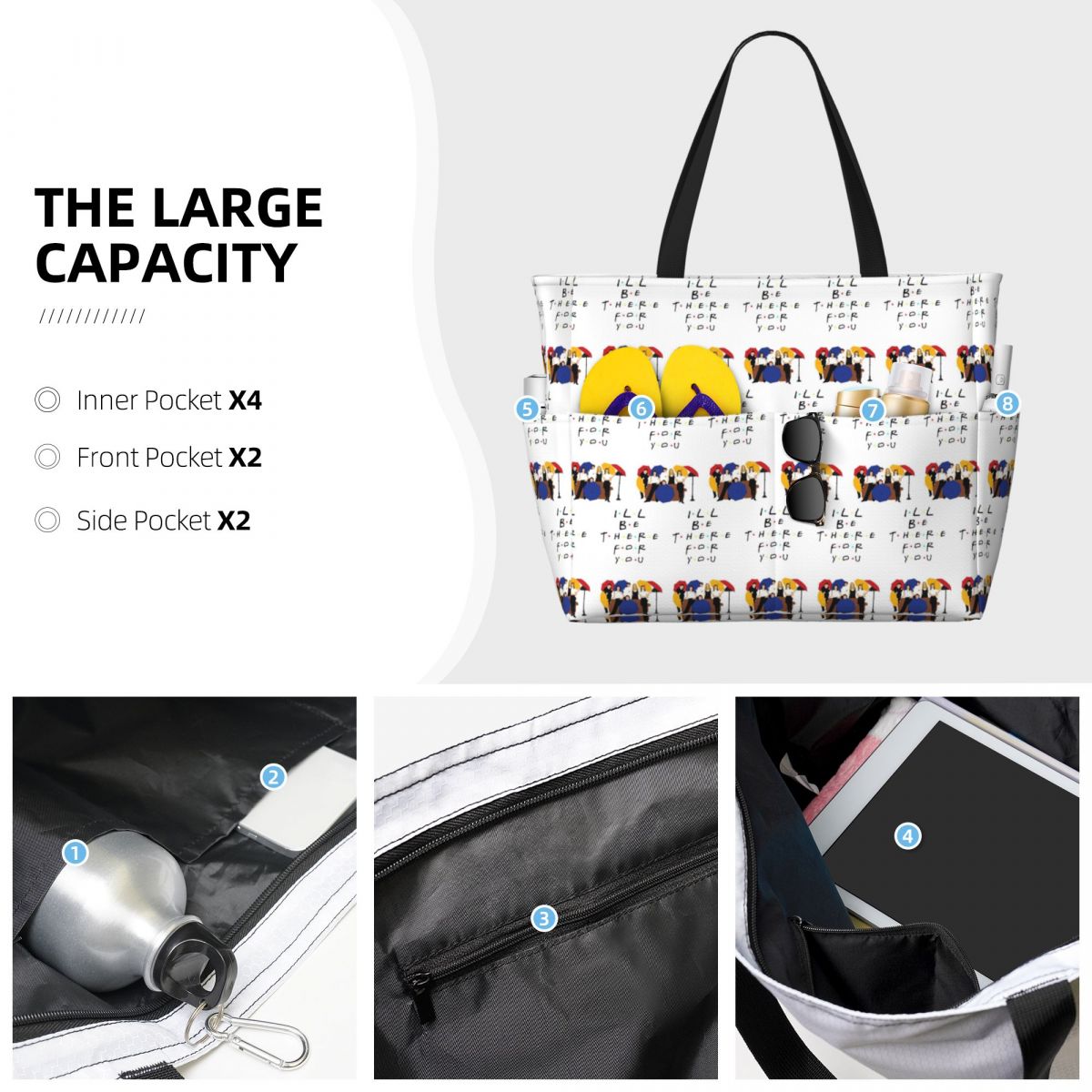 Tas Tote Pantai Friend TV Show - Yoga Fitness Tva ulasan dan harga