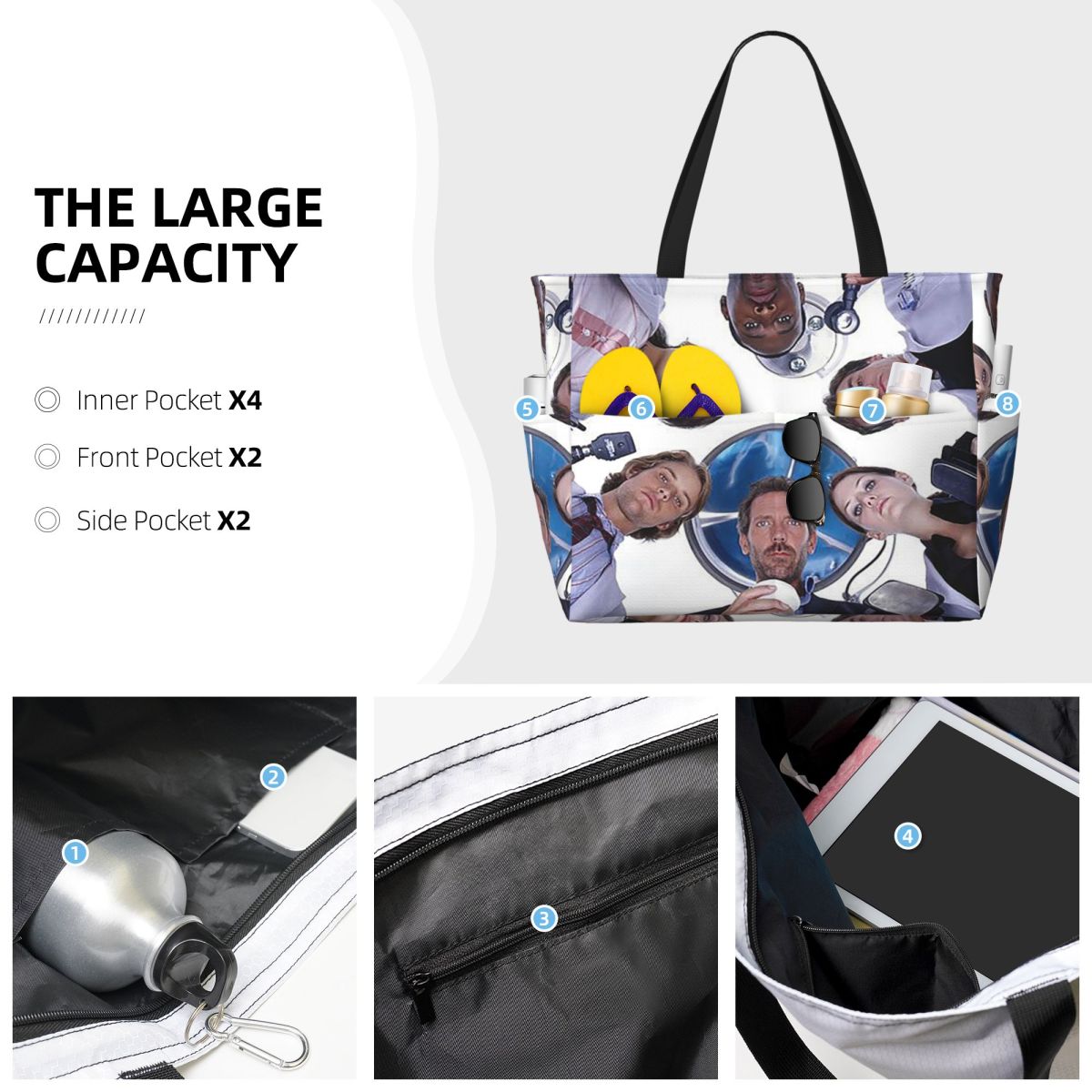 Tas Tote Pantai Acara TV House - Yoga Fitness Tva ulasan dan harga