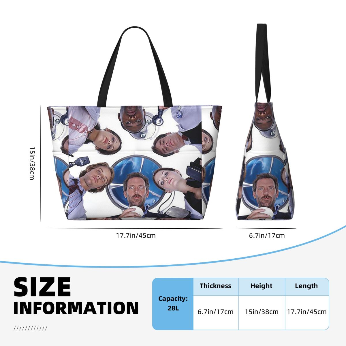 Tas Tote Pantai Acara TV House - Yoga Fitness Tva ulasan dan harga