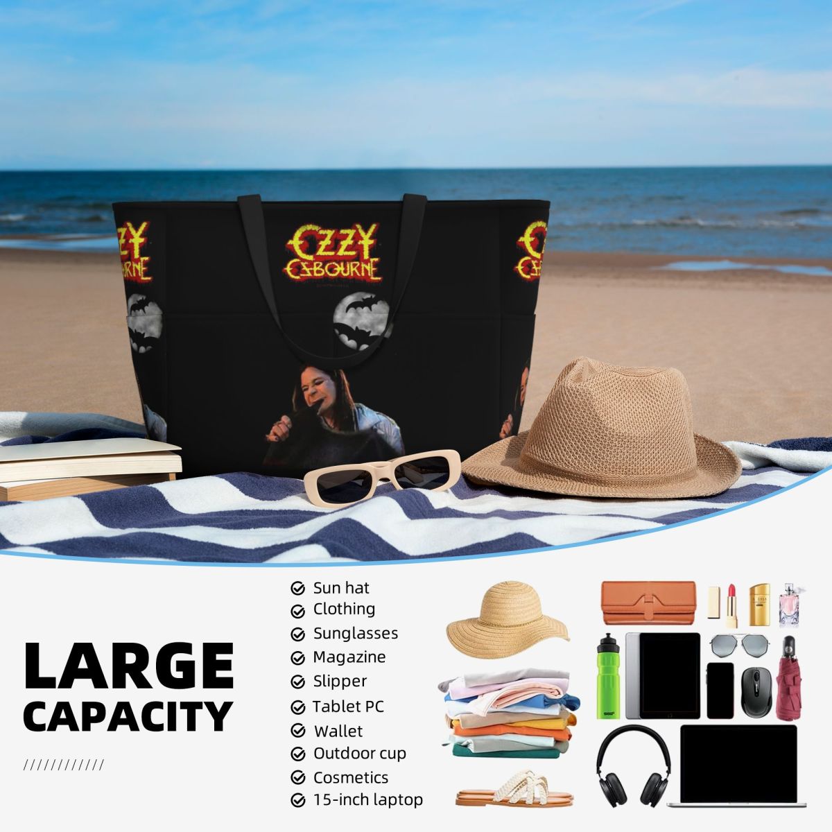 Ozzy Osbourne Merch Tas Jinjin - Yoga Fitness Merch ulasan dan harga