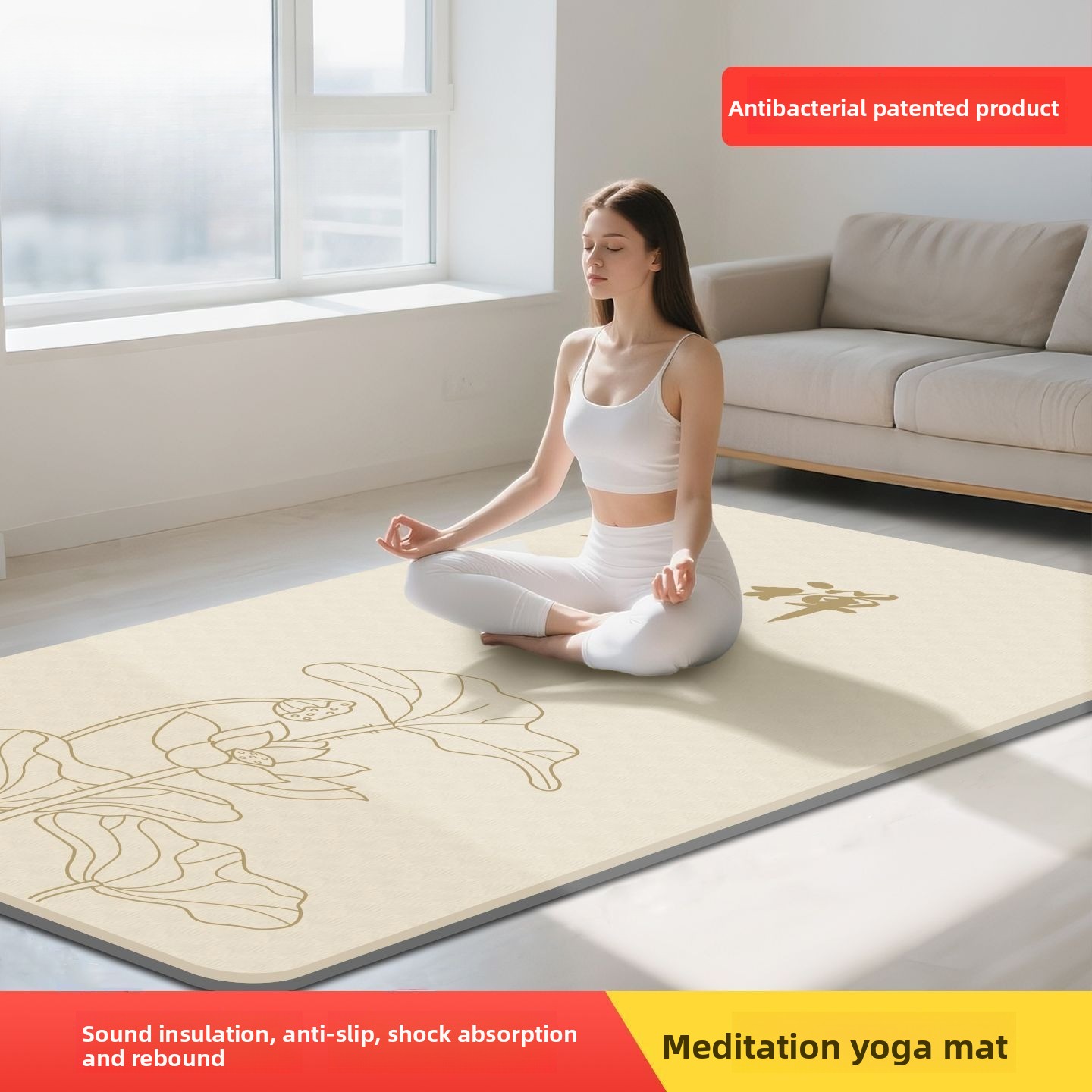 Matras Yoga Wanita untuk Medit - Yoga Of Fitness Mat ulasan dan harga