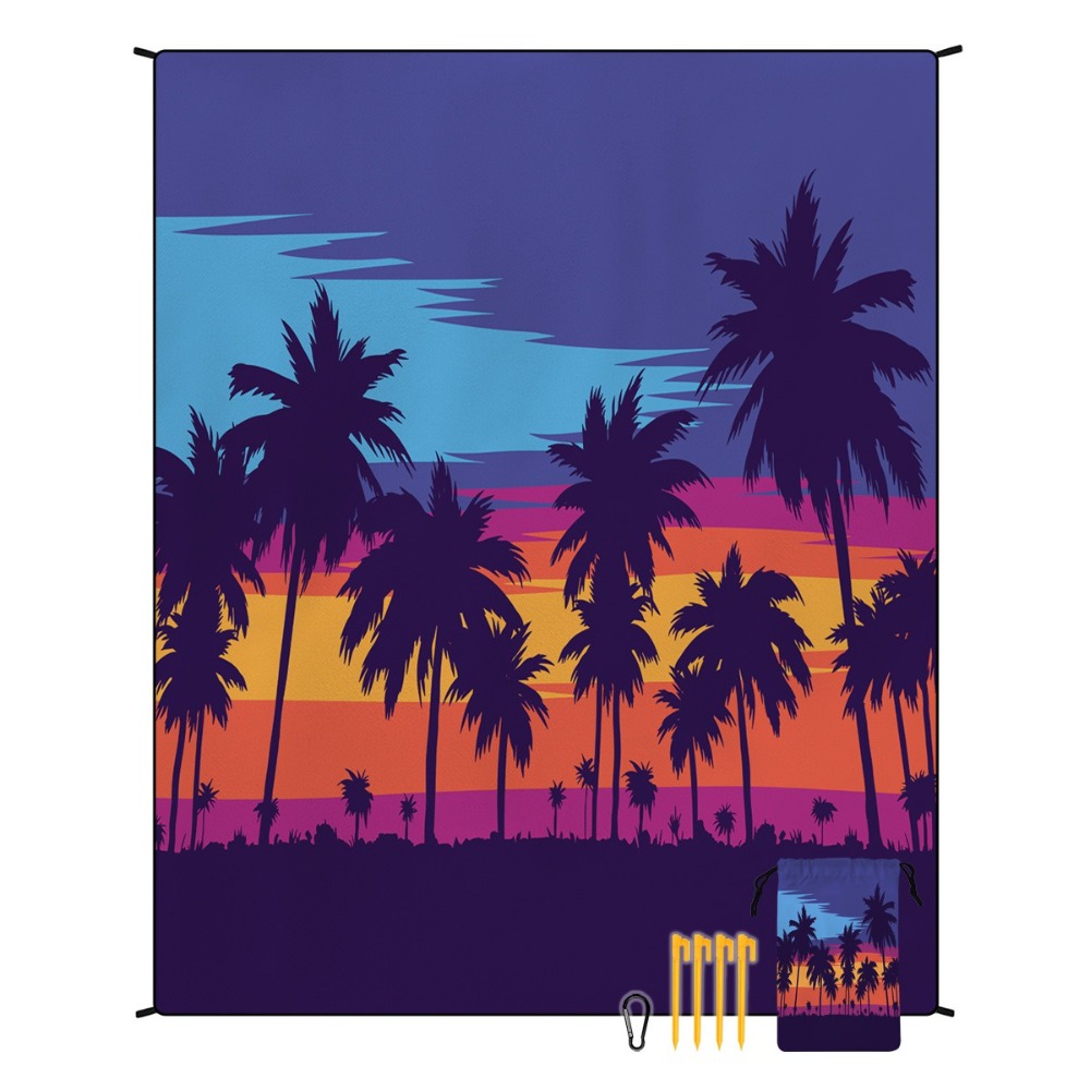 Handuk Pantai Motif Pohon Pale - Yoga Of Fitness Mat ulasan dan harga